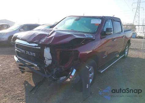 2020 Ram 1500 Big Horn 4X4 5'7 Box from USA, damaged, VIN 1C6SRFFT5LN148694